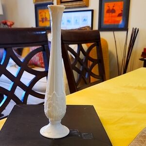 Lenox White Ceramic Vase Minimalist Accent